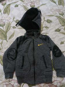 Gray Zip-Up Hoodie