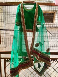 Beautiful Emerald Green Lehenga