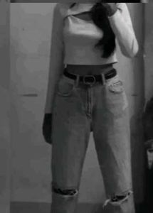 Ripped Knee Wide Leg Jeans