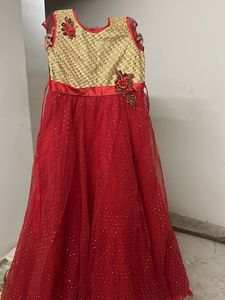 Beautiful Red &amp; Gold Gown