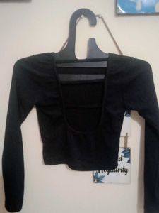 Black Long Sleeve Top