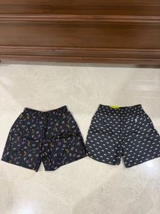 Zudio Men's Printed Boxer Shorts (Set of 2)