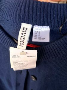 Classic Navy Blue Cardigan