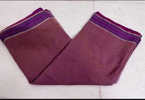 Wine Magenta Saree With  Blouse