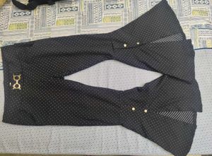 Elegant front slit Polka Dot Palazzos