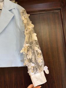 Unique Sheer Sleeve Blazer