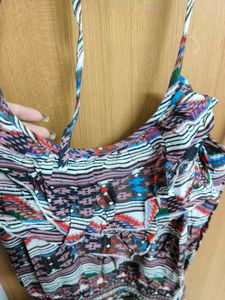 Boho Print Halter Neck Romper
