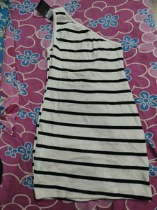 Striped One-Shoulder Top