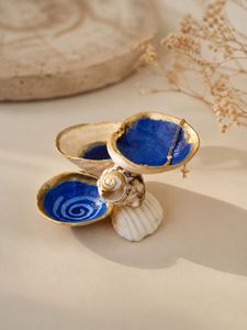 Og Seashell Trinket Dish Decor