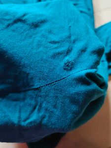 Teal Sleeveless Top with Gold Buttons