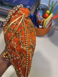 💐💐Embroidered Potli Bag, Brand New