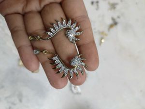 Elegant Ruby &amp; Diamond Earrings