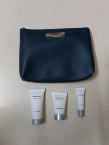 Ferragamo Cosmetic Bag with Miniatures