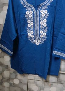 Chic Black Bolero Jacket and blue top