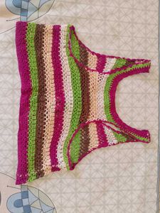 Crochet Knit Crop Top.