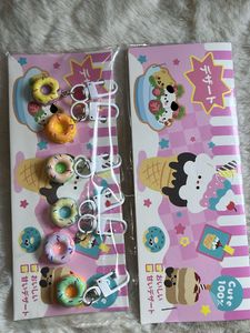 Cute Donut & Dessert Keychain Set