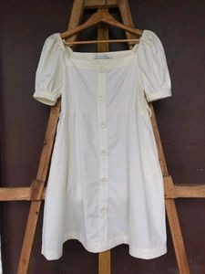 Cream Short Dress.