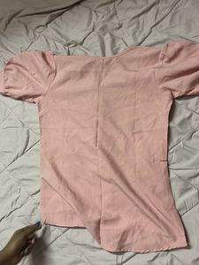 Chic Pink Puff Sleeve Top