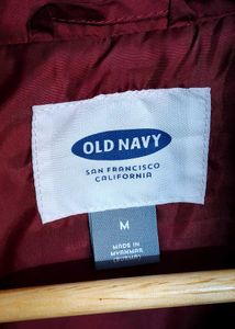 Old Navy Women Red Quilted Sleeveless Jacket