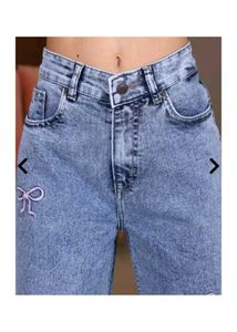 cute bow jeans