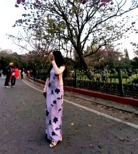 Chic Butterfly Print Maxi Dress