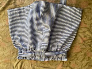 Blue Striped Top