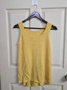 Yellow Sleeveless Tank Top
