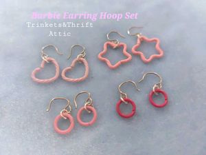 Barbie Pink Earring Hoop Set of 4