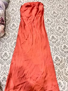 Satin A Line Dress