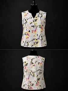 Sleeveless Floral Print Top