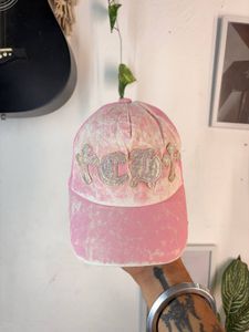 Pink Glitter &amp; Rhinestone Trucker Hat