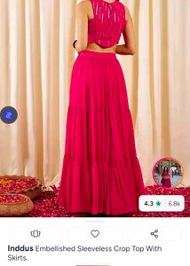 Stunning Pink Lehenga Choli Set ( for prom)