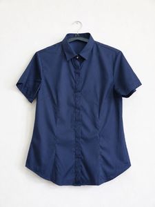 Classic Navy Blue Short Sleeve Shirt