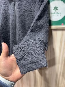 Columbia Grey Full Zip Sherpa Fleece