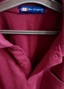 Price Drop Maroon Polo T-shirt
