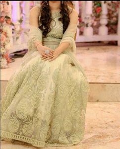 Partywear Net Embroidered Heavy Cancan Gown