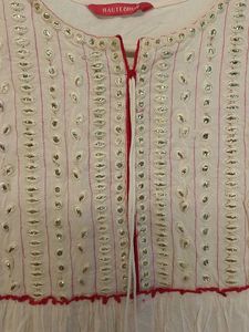 Embroidered White indian dress