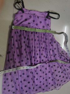 Charming Purple Polka Dot Dress imported China