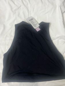 Black Graphic Tank Top