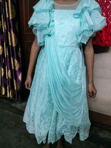 Girls' Light Blue Party Dress