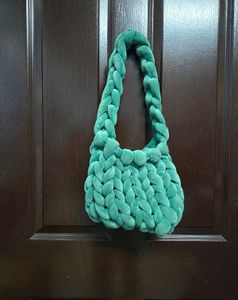 Handmade Chunky Velvet Crochet Bag