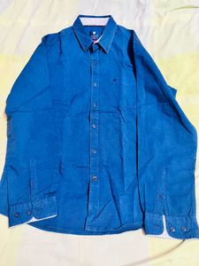 Men's Classic Blue Long Sleeve Shirt