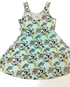 Floral Print Sleeveless Mini Dress