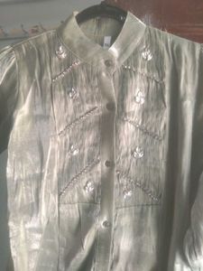 Embellished Collared Shirt