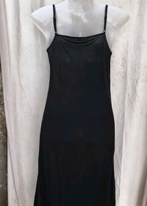 Sheer Black Slip Dress