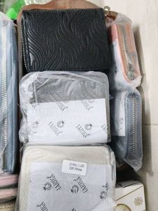 Stylish Textured Zip Around Wallet each for 99 rs