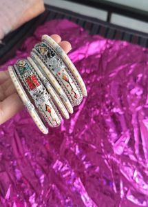 Boho Chic Hand-Painted Bangles