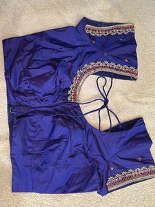 Embroidered Blue Blouse