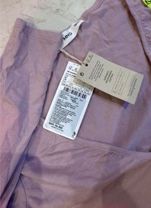 Mango Pink long Sleeve V-Neck Top
