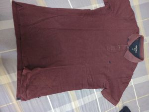 Men's Maroon Polo T-Shirt